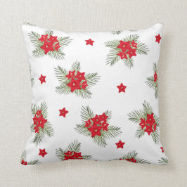 Levendige kerstVintage Floral Kussen