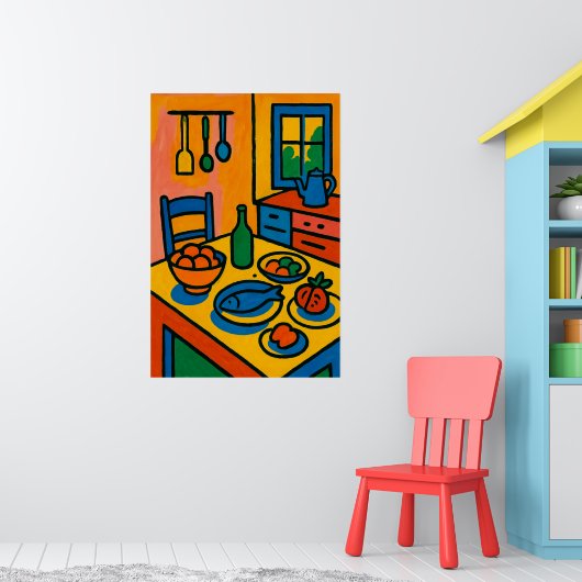 Levendige Keuken Stilleven Poster (Kinderkamer 1)