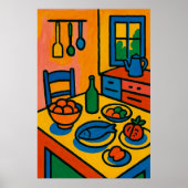 Levendige Keuken Stilleven Poster (Voorkant)