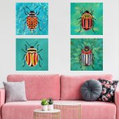 Levendige kevers muurkunst sets (Woonkamer)