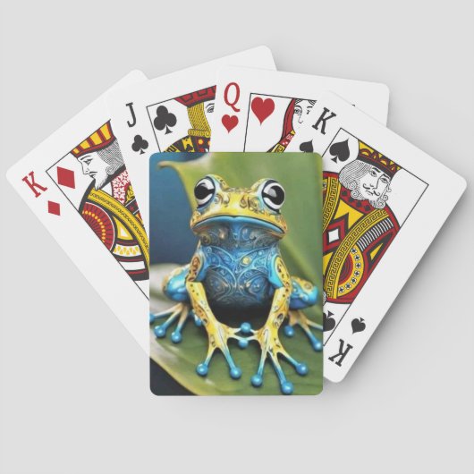 Levendige kikker pokerkaarten (Achterkant)