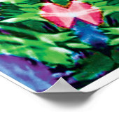 Levendige Kinestetische Collage Kaleidoscoop Poste Poster (Hoek)