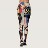 Levendige Kinetische Abstracte Kunst Leggings (Achterkant)
