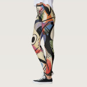 Levendige Kinetische Abstracte Kunst Leggings (Links)