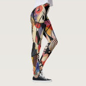 Levendige Kinetische Abstracte Kunst Leggings (Rechts)
