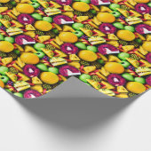 Levendige Kiwi en Citrus Fusion Gift Wrap Cadeaupapier (Hoek)
