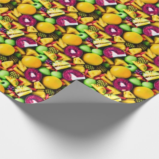 Levendige Kiwi en Citrus Fusion Gift Wrap Cadeaupapier (Hoek)