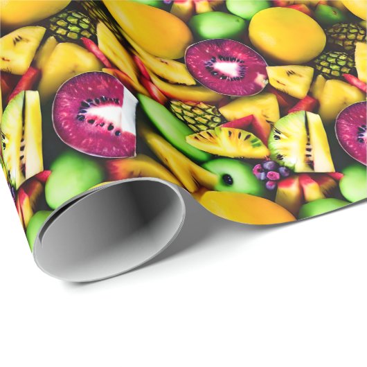 Levendige Kiwi en Citrus Fusion Gift Wrap Cadeaupapier (Rol Hoek)