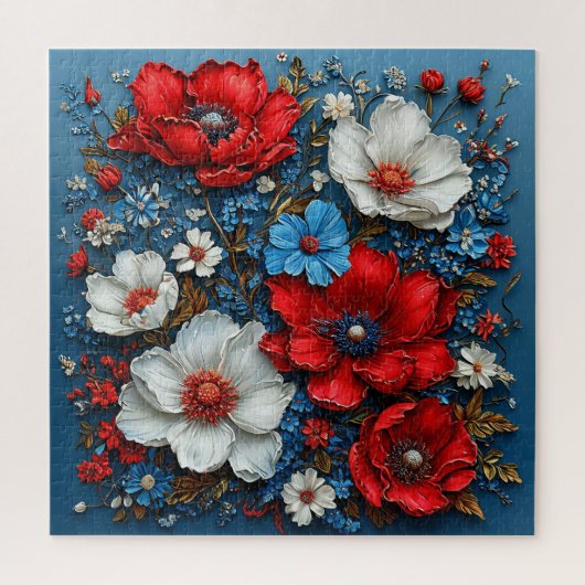 🌺 Levendige Klaproos Bloem Kunst Voor Puzzel Lief (Verticaal)