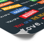 Levendige klaslokaaldecor Einde jaar schoolcadeau Poster (Hoek)