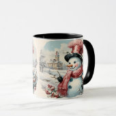 Levendige kleding, Retro Xmas Mok (Voorkant rechts)