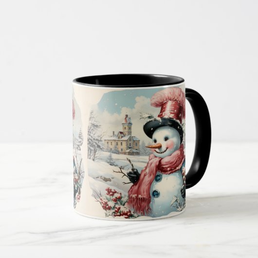 Levendige kleding, Retro Xmas Mok (Voorkant rechts)