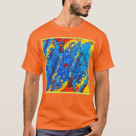 Levendige Kleur Abstract Kunstwerk T-shirt