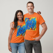 Levendige Kleur Abstract Kunstwerk T-shirt (Unisex)