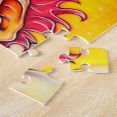 Levendige kleur, achtergrond legpuzzel (Zijkant)