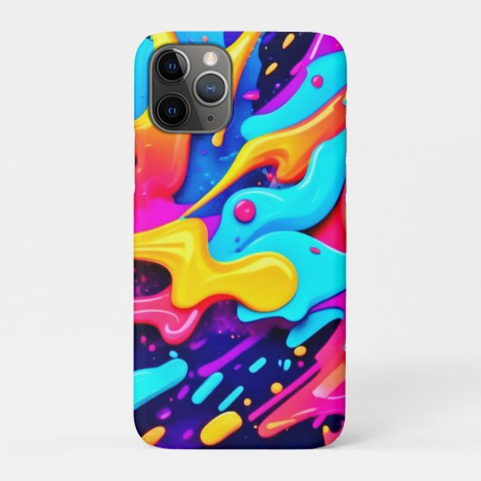 Levendige kleur Chaos Art Case-Mate iPhone Case (Achterkant)