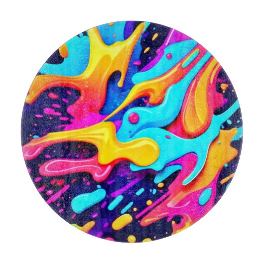Levendige kleur Chaos Art Snijplank (Voorkant)