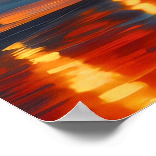 Levendige kleur Cityscape Fauvisme Impressionist 3 Poster (Hoek)