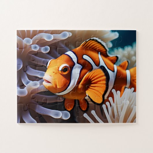Levendige kleur Clown Fish Legpuzzel (Horizontaal)