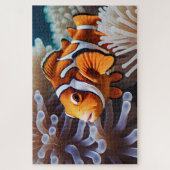 Levendige kleur Clown Fish Legpuzzel (Verticaal)