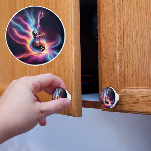 Levendige kleur elektrische gitaar keramische knop