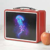 Levendige kleur gloeiende kwal (In situ)