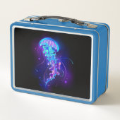 Levendige kleur gloeiende kwal (Achterkant)