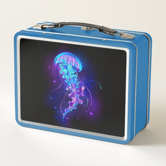 Levendige kleur gloeiende kwal (Achterkant)