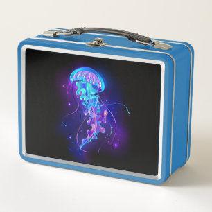 Levendige kleur gloeiende kwal