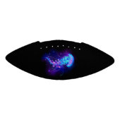 Levendige kleur gloeiende kwal american football (Paneel)