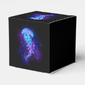 Levendige kleur gloeiende kwal bedankdoosjes (Achterkant)