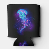 Levendige kleur gloeiende kwal blikjeskoeler (Achterkant)