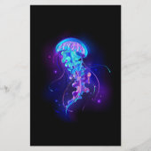 Levendige kleur gloeiende kwal briefpapier (Voorkant)