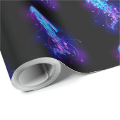 Levendige kleur gloeiende kwal cadeaupapier (Rol Hoek)