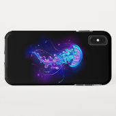 Levendige kleur gloeiende kwal Case-Mate iPhone case (Achterkant (horizontaal))