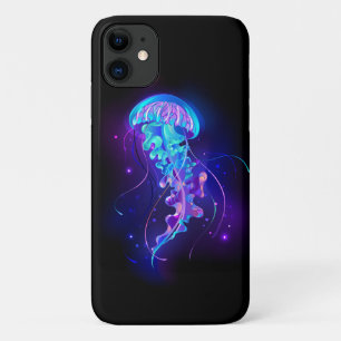 Levendige kleur gloeiende kwal Case-Mate iPhone case