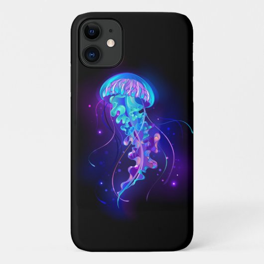 Levendige kleur gloeiende kwal Case-Mate iPhone case (Achterkant)