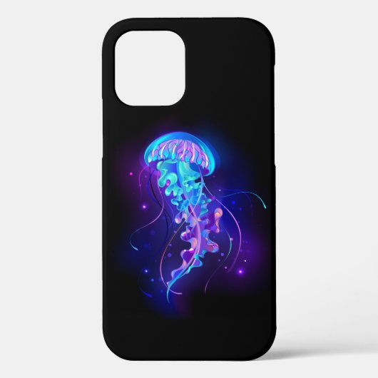 Levendige kleur gloeiende kwal Case-Mate iPhone case (Achterkant)