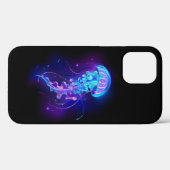 Levendige kleur gloeiende kwal Case-Mate iPhone case (Achterkant (horizontaal))
