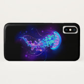 Levendige kleur gloeiende kwal Case-Mate iPhone case (Achterkant (horizontaal))