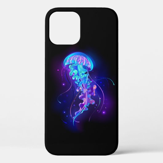 Levendige kleur gloeiende kwal Case-Mate iPhone case (Achterkant)