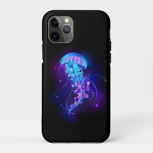 Levendige kleur gloeiende kwal Case-Mate iPhone case (Achterkant)