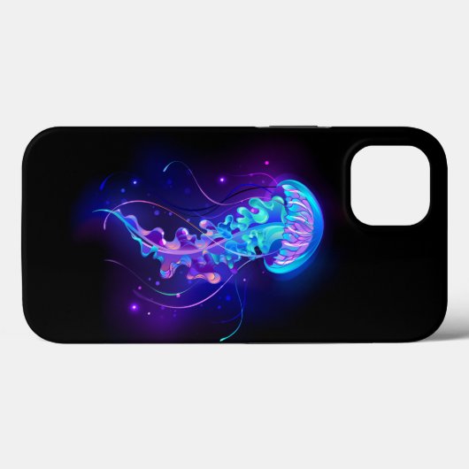 Levendige kleur gloeiende kwal Case-Mate iPhone case (Achterkant (horizontaal))
