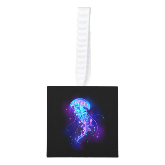 Levendige kleur gloeiende kwal decoratie (Voorkant)