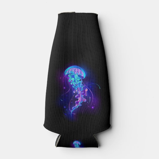 Levendige kleur gloeiende kwal flesjeskoeler (Voorkant)