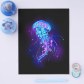 Levendige kleur gloeiende kwal flyer (Enkel)