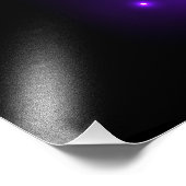 Levendige kleur gloeiende kwal foto afdruk (Hoek)