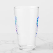 Levendige kleur gloeiende kwal glas (Links)