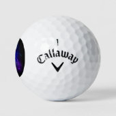 Levendige kleur gloeiende kwal golfballen (Logo)