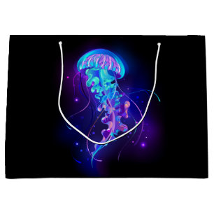 Levendige kleur gloeiende kwal groot cadeauzakje